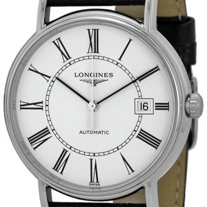 Longines Herrklocka L4.921.4.11.2 Grande Classique Vit/Läder Ø38 mm