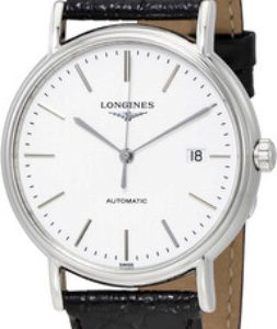 Longines Herrklocka L4.921.4.12.2 Presences Vit/Läder Ø38.5 mm