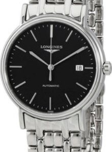 Longines Herrklocka L4.921.4.52.6 Presences Svart/Stål Ø38.5 mm