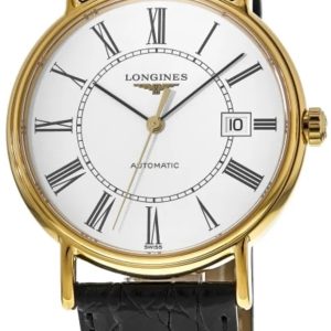 Longines Herrklocka L4.922.2.11.2 Presence Vit/Läder Ø40 mm