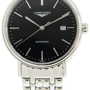 Longines Herrklocka L4.922.4.52.6 Presence Svart/Stål Ø40 mm