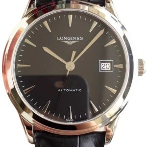 Longines Herrklocka L4.974.4.52.2 Flagship Svart/Läder Ø38.5 mm