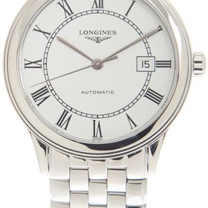 Longines Herrklocka L4.984.4.21.6 Flagship Vit/Stål Ø40 mm