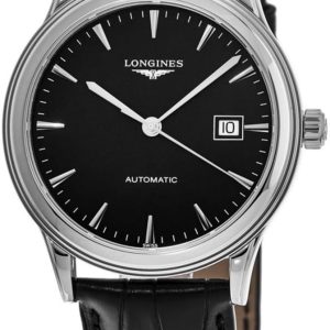 Longines Herrklocka L4.984.4.52.2 Flagship Svart/Läder Ø40 mm