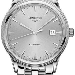 Longines Herrklocka L4.984.4.72.6 Flagship Silverfärgad/Stål Ø40 mm