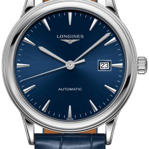 Longines Herrklocka L4.984.4.92.2 Flagship Blå/Läder Ø40 mm