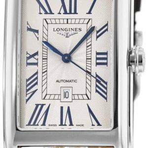 Longines Herrklocka L5.757.4.71.0 Dolcevita Silverfärgad/Läder