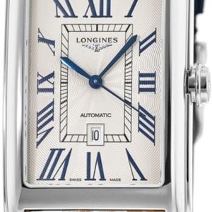 Longines Herrklocka L5.757.4.71.9 Dolcevita Silverfärgad/Läder