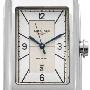 Longines Herrklocka L5.757.4.73.9 Dolcevita Silverfärgad/Läder