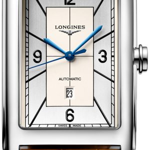 Longines Herrklocka L5.767.4.73.3 Dolcevita Silverfärgad/Läder