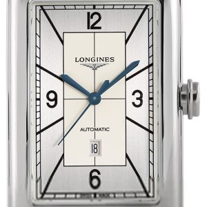 Longines Herrklocka L5.767.4.73.9 Dolcevita Silverfärgad/Läder