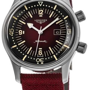 Longines L3.374.4.40.2 Legend Diver Röd/Textil Ø36 mm