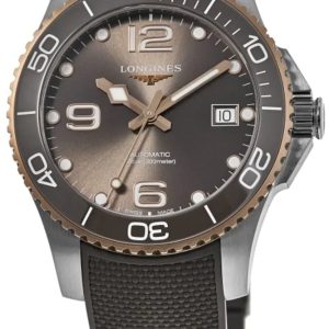 Longines L3.780.3.78.9 HydroConquest Grå/Gummi Ø39 mm