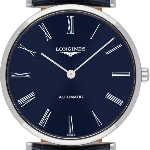 Longines L4.908.4.94.2 La Grande Classique De Blå/Läder Ø36 mm