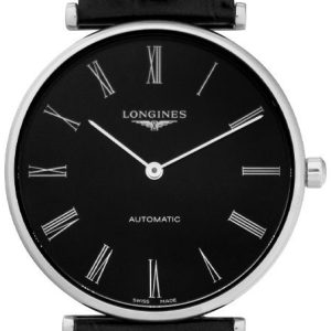 Longines L4.918.4.51.2 La Grande Classique De Svart/Läder Ø38 mm