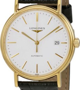 Longines Presences Herrklocka L4.921.2.12.2 Vit/Läder Ø38.5 mm