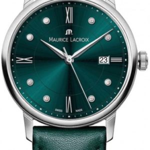 Maurice Lacroix Damklocka EL1094-SS001-650-5 Eliros Grön/Läder Ø30