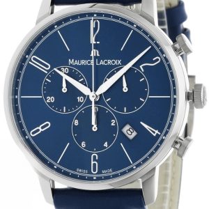 Maurice Lacroix EL1098-SS001-420-4 Eliros Blå/Läder Ø40 mm