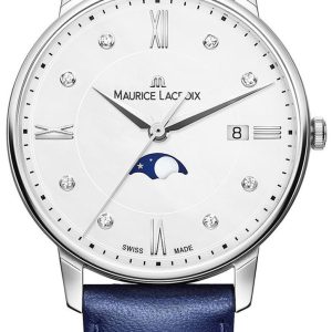 Maurice Lacroix Eliros Damklocka EL1096-SS001-150-1 Vit/Läder Ø35 mm