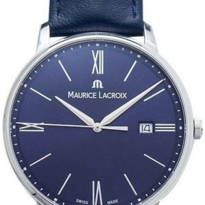 Maurice Lacroix Herrklocka EL1118-SS001-410-1 Eliros Date Blå/Läder