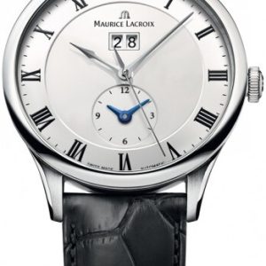 Maurice Lacroix Herrklocka MP6707-SS001-112 Masterpiece Vit/Läder