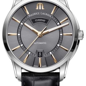 Maurice Lacroix Herrklocka PT6358-SS001-331-1 Pontos Grå/Läder Ø41