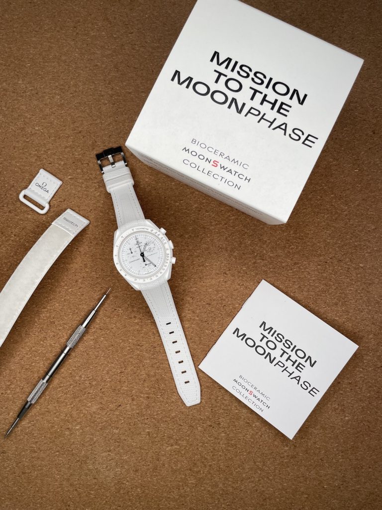 moonswatch mission to the moonphase strap