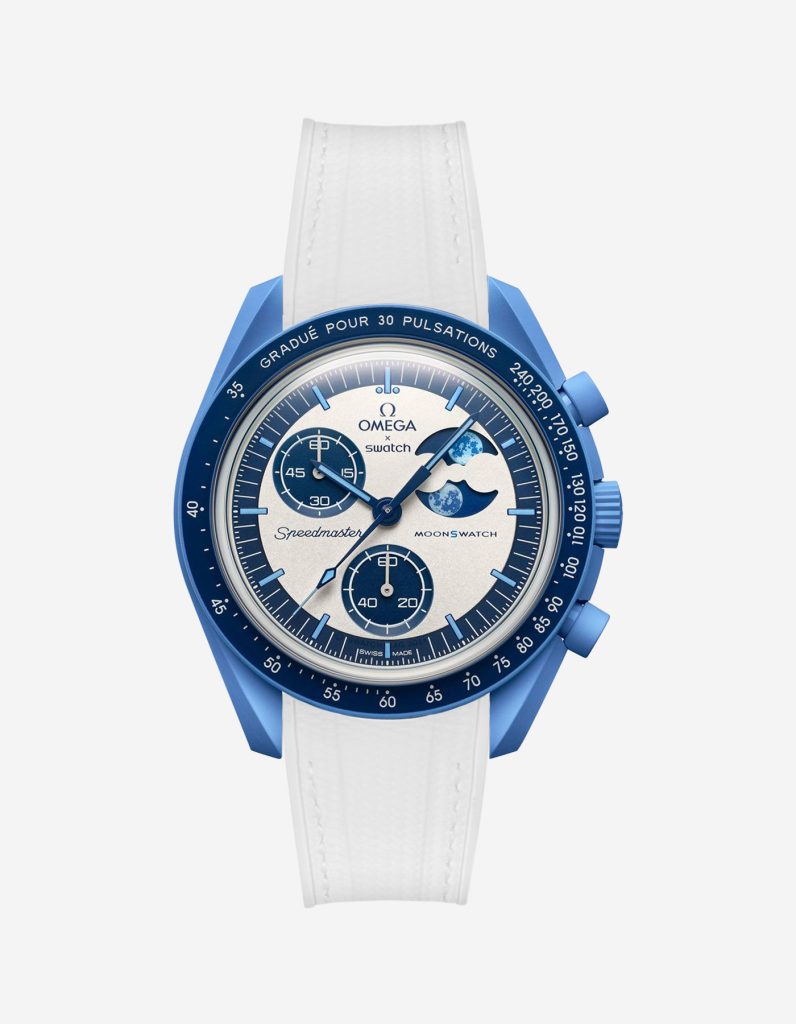 moonswatch mission to the super blue moonphase - whitestrap