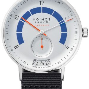 Nomos Glashütte Autobahn Herrklocka N-1303 Vit/Textil Ø41 mm