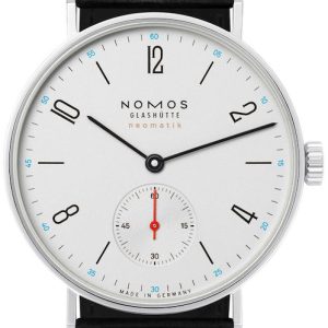 Nomos Glashütte Damklocka N-175 Tangente Silverfärgad/Läder Ø35 mm