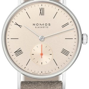 Nomos Glashütte Damklocka N-248 Ludwig Antikvit/Läder Ø32.8 mm