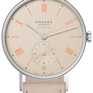 Nomos Glashütte Damklocka N-283 Ludwig Antikvit/Läder Ø36 mm