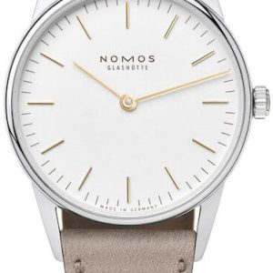 Nomos Glashütte Damklocka N-319 Orion Vit/Läder Ø32.8 mm