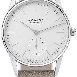 Nomos Glashütte Damklocka N-324 Orion Vit/Läder Ø32.8 mm