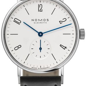 Nomos Glashütte Herrklocka N-101 Tangente Vit/Läder Ø35 mm