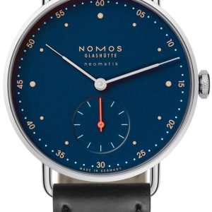 Nomos Glashütte Herrklocka N-1110 Metro Blå/Läder Ø35 mm