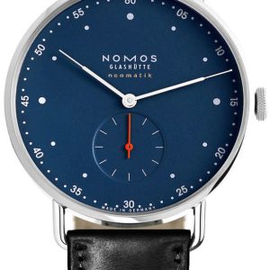 Nomos Glashütte Herrklocka N-1115 Metro Blå/Läder Ø38.5 mm