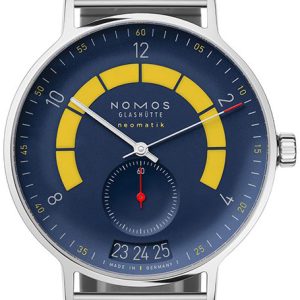 Nomos Glashütte Herrklocka N-1301.S2 Autobahn Blå/Stål Ø41 mm