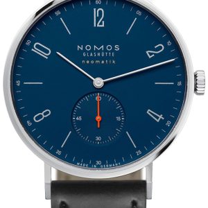 Nomos Glashütte Herrklocka N-142 Tangente Blå/Läder Ø38.5 mm