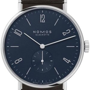 Nomos Glashütte Herrklocka N-167 Tangente Blå/Läder Ø37.5 mm