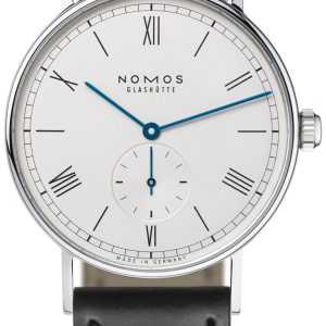 Nomos Glashütte Herrklocka N-234 Ludwig Vit/Läder Ø37.5 mm