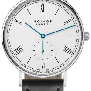 Nomos Glashütte Herrklocka N-251 Ludwig Vit/Läder Ø40 mm