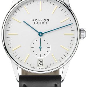 Nomos Glashütte Herrklocka N-380 Orion Vit/Läder Ø38 mm