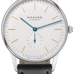 Nomos Glashütte Herrklocka N-384 Orion Vit/Läder Ø38 mm