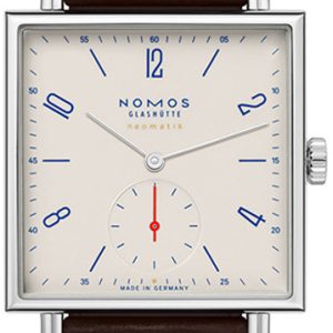 Nomos Glashütte Herrklocka N-421.S1 Tetra Neomatik Vit/Läder Ø33 mm