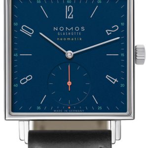 Nomos Glashütte Herrklocka N-422 Tetra Blå/Läder