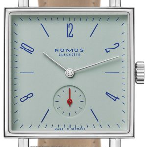 Nomos Glashütte Herrklocka N-495 Tetra Grön/Läder