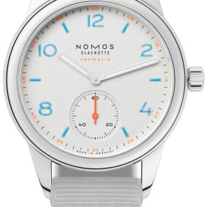 Nomos Glashütte Herrklocka N-740 Club Vit/Textil Ø37 mm