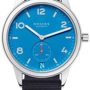 Nomos Glashütte Herrklocka N-777 Club Blå/Textil Ø41.5 mm