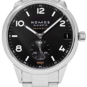 Nomos Glashütte Herrklocka N-781 Club Svart/Stål Ø42 mm